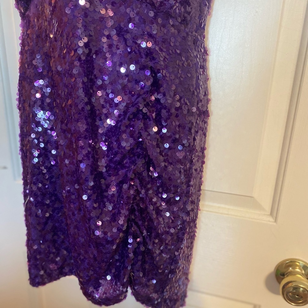 “LEYDEN” Sequin Ruched Mini Dress - Picture 6 of 16